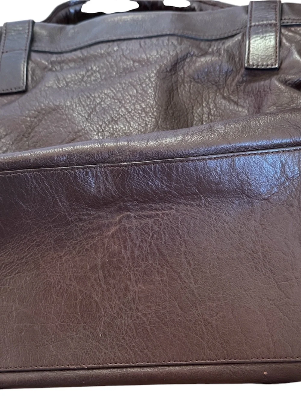Mulberry Oversized Alexa Chocolate Brown Leather Satchel Bag - Picture 11 of 11